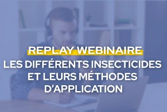 Replay Webinaire - Les différents insecticides et leurs méthodes d'applications